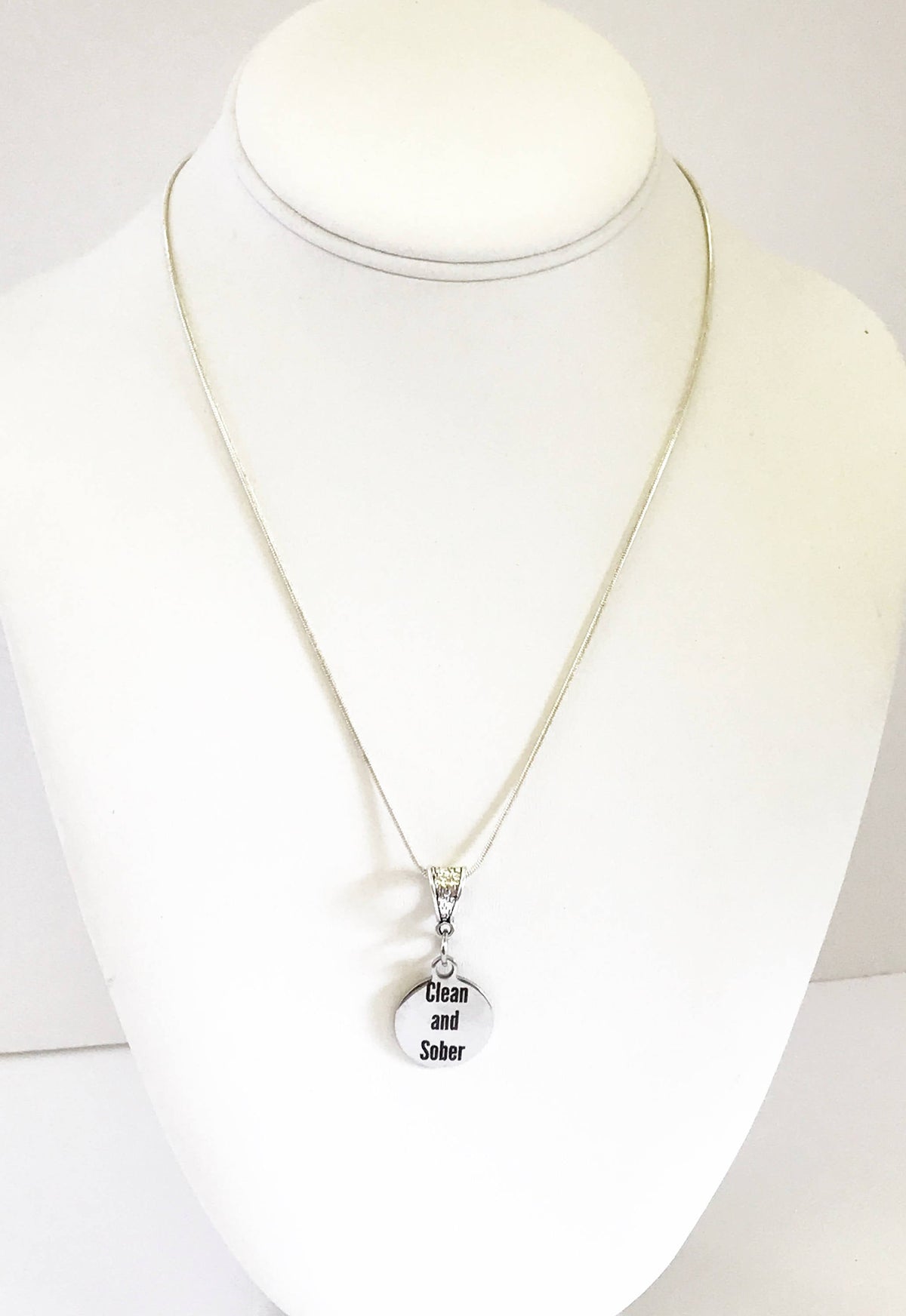 Clean And Sober Necklace, Addiction Recovery Necklace, Recovery Jewelry, Recovery Support, Overcoming Addictions Gift For Her, Jewelry Gift